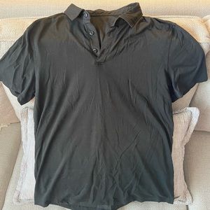 Lululemon Black Short Sleeve Polo - Size L